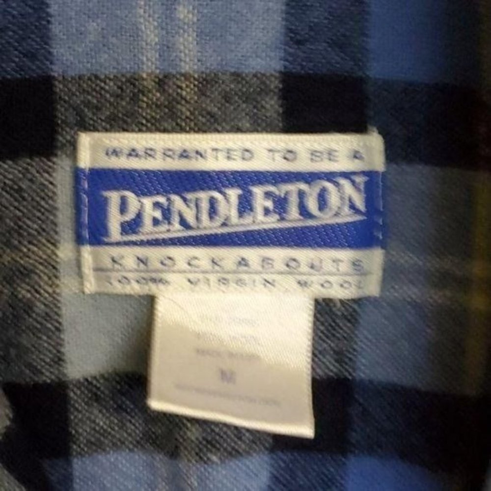 Pendleton Vintage 100% Wool Blue Plaid LS Casual Button Down Sz. M
Shirt - Picture 3 of 8
